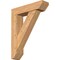 Ekena Millwork Traditional Slat Smooth Bracket w/ Offset Brace, Western Red Cedar, 7 1/2"W x 30"D x 38"H BKT0806X30X38TRA06SWR - alternate 1